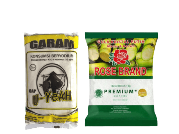 kemasan gula dan garam